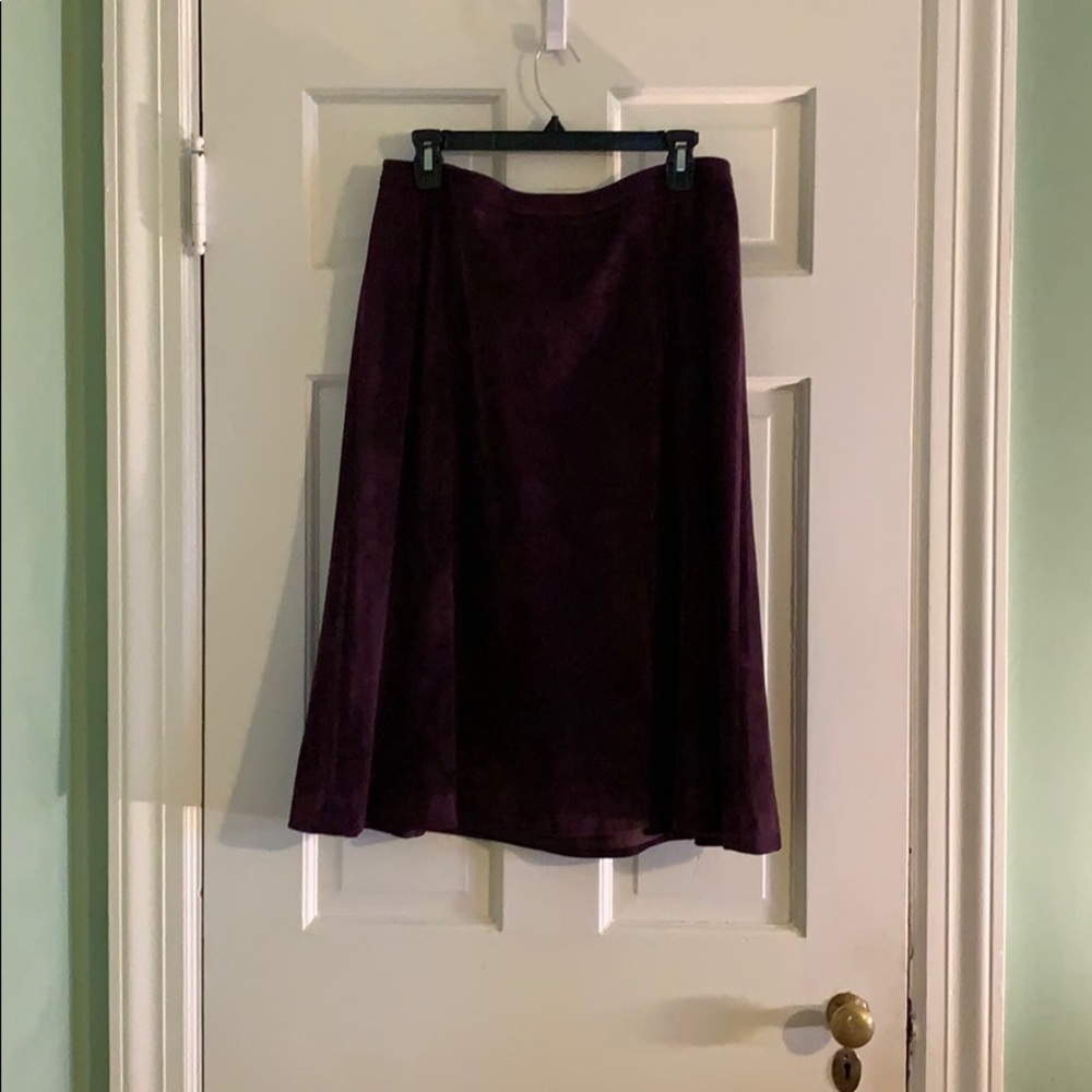 Calvin Klein faux suede skirt